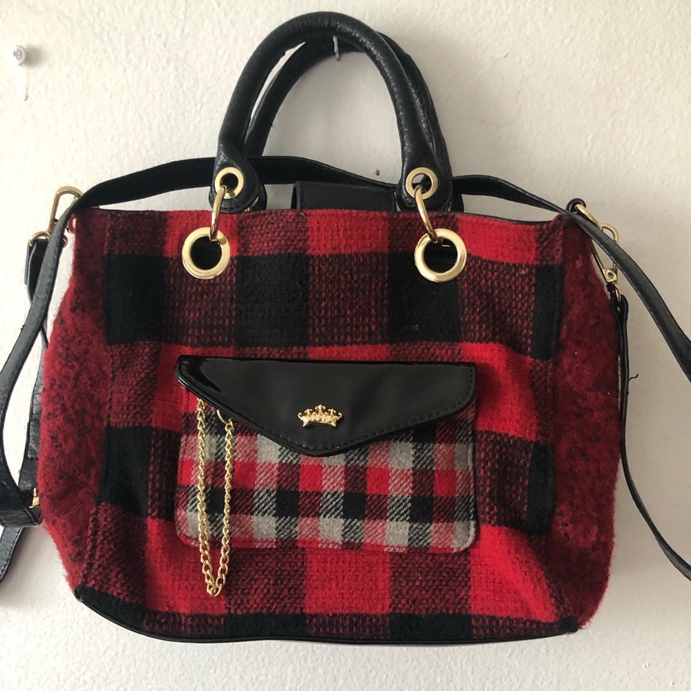 Juicy by Juicy Couture plaid Christmas purse